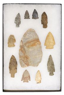 (11) STONE TOOLS, SPEAR POINTS & ARROWHEADS