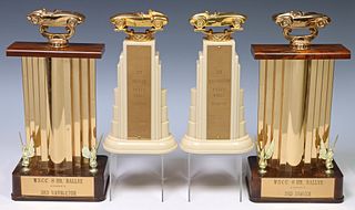 4) VINTAGE 1959 & OTHER AUTOMOBILE RACING TROPHIES