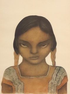 AFTER DIEGO RIVERA (D.1957) PRINT THE NATIVE GIRL
