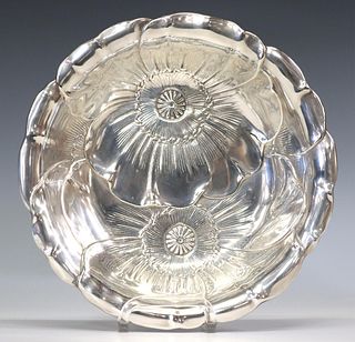 WALLACE 'POPPY' STERLING SILVER VEGETABLE BOWL