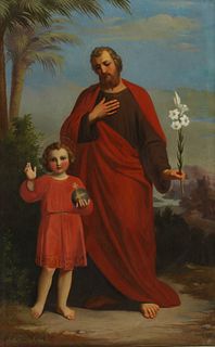 HEINRICH KAISER (D.1900) ST JOSEPH & CHRIST CHILD