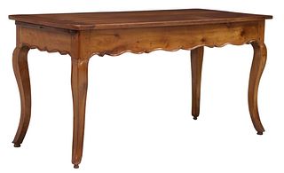 FRENCH PROVINCIAL FRUITWOOD WORK TABLE