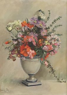 CECIL JAY (1883-1954) STILL LIFE VASE OF FLOWERS