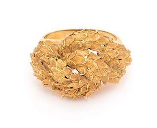 An 18 Karat Yellow Gold Ring, Italian, 5.10 dwts.