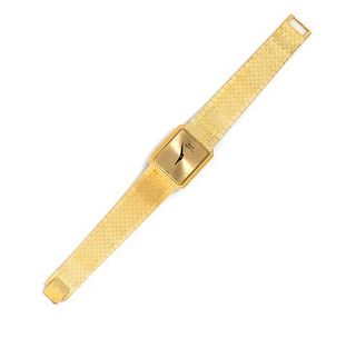 An 18 Karat Yellow Gold Ref. 7141 Wristwatch, Piaget, 55.60 dwts.