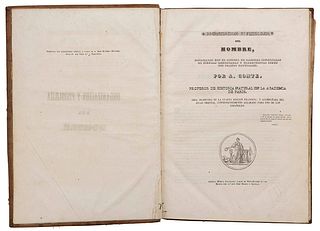 Comte, A. / Ottin, M. J. Organización y Fisiolojía del Hombre / Sistema del Doctor Gall / Lavater... Barcelona, 1845. 3 obras en un vol