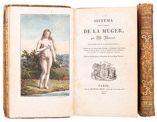Roussel, M. Sistema Físico y Moral del Hombre / Sistema Físico y Moral de la Muger. París, 1825. Piezas: 2.