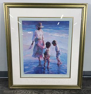 DON HATFIELD DANCING IN THE SAND SIGNED PRINT
