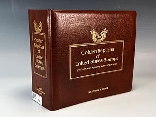 GOLDEN REPLICAS OF UNITED STATES STAMPS 22K GOLD