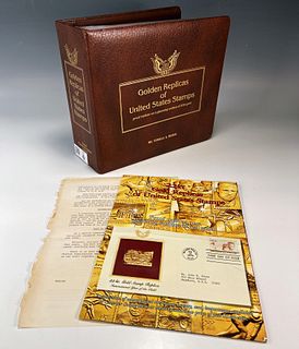 GOLDEN REPLICAS OF UNITED STATES STAMPS 22K GOLD