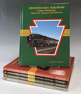 5 VOLUMES PENNSYLVANIA RAILROAD COLOR PICTORIAL BOOKS