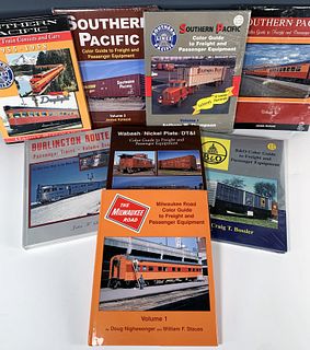 8 BOOKS ON FREIGHT & PASSENGER TRAINS SOUTHERN PACIFIC 5 SEALED 