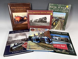 6 BOOKS ON TRAILS, RAILWAYS, RAIL LINES 2 SEALED