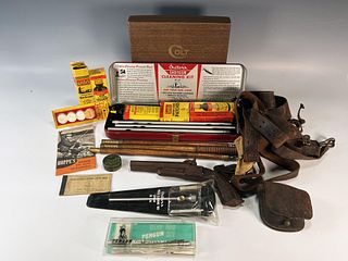 VINTAGE GUN LOT SOLVENT, CLEANING, ACCESSORIES