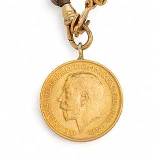 George V Gold Sovereign Coin,  1914, 35g