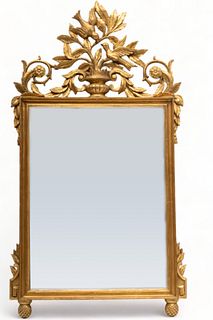Italian Gilt Wood Mirror H 42" W 23.5"