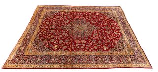 Persian Kashan Hand Woven Wool Carpet W 11' 4'' L 16' 10''