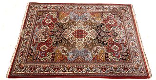 Persian Ispahan Hand Woven Oriental Rug W 6' 8'' L 11' 8''
