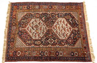 Persinan Khamesh Hand Woven Oriental Rug Ca. 1920-1930, W 4' 10'' L 5' 10''