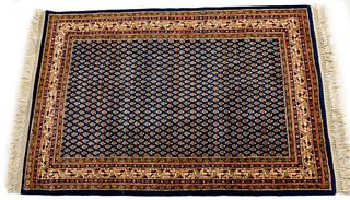 Persian Mir Seraban Hand Woven Oriental Rug Ca. 1950-1960, W 4' L 5' 11''