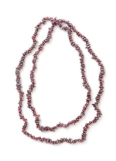 Cherry Amber Bead Necklace L 36"
