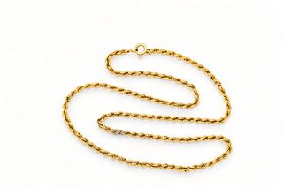 585 14K Gold Woven Chain L 19" 7.6g