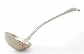 Crossley And Smith, Georgian Sterling Silver Soup Ladle  1810, W 4" L 13" 5.8t oz 1 pc