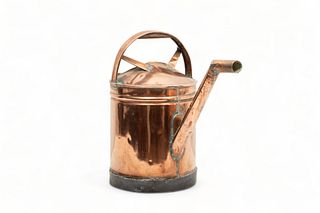 Antique Copper Watering Can, C. 1900, H 19", W 10", L 19"