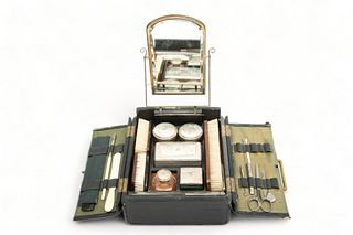 Fitted Travel Case with Implements 1870