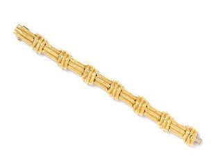 * An 18 Karat Yellow Gold Bracelet, Dunay, 49.40 dwts.
