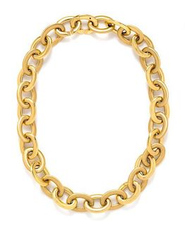 An 18 Karat Yellow Gold Link Necklace, Roberto Coin, 98.10 dwts.