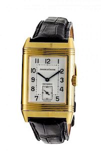 An 18 Karat Yellow Gold Ref. 270.1.54 Reverso Wristwatch, Jaeger LeCoultre,