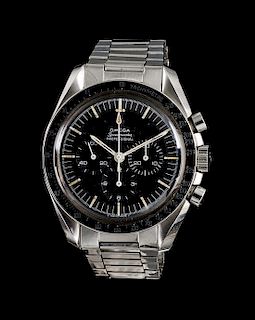 A Stainless Steel Ref. S 105.012-63 "Speedmaster Professional" Chronograph Wristwatch, Omega, Circa 1963,