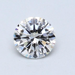 No Reserve GIA - Certified 0.59 CT Round Cut Loose Diamond F Color VVS1 Clarity