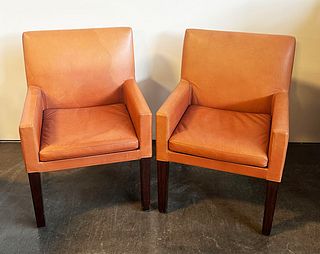 Ralph Lauren Penthouse Dining Arm Chairs - Pair