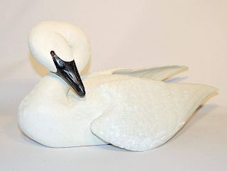 Folk Art Swan Decoy