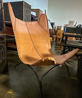 Ralph Lauren New Safari Camp Chair in Leather