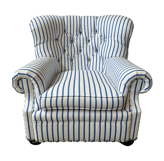 Ralph Lauren Writer's Chair - Striped Fabric