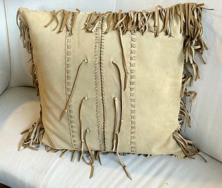 Ralph Lauren Leather Whip-Stitch Pillows