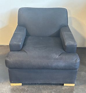 Ralph Lauren Club Chair - Black Leather