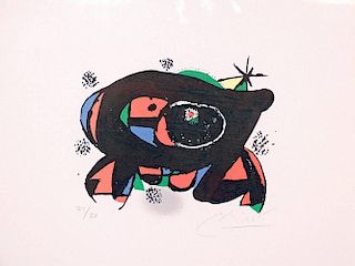 Joan Miro Lithograph in Colors