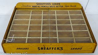 SHEAFFERS PENCIL LEADS STONE DISPLAY CABINET