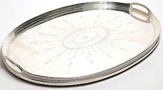 Tiffany & Co Oval Sterling Silver Tray