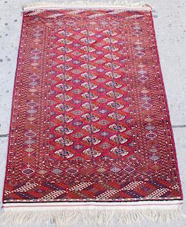 Turkoman Carpet - 4'2" X 6'6"