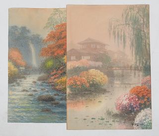 Two Early 20th Century Japanese Watercolors