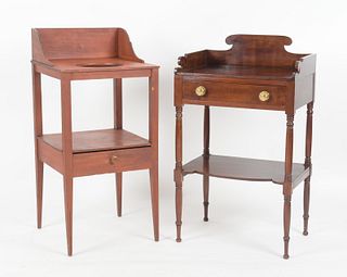 Two Federal Washstands, 19th Century