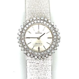 18k Omega Diamond Watch