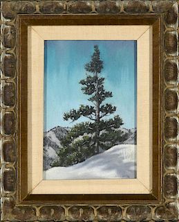 Evergreen and Snow by Helmuth Naumer (1907-1989)