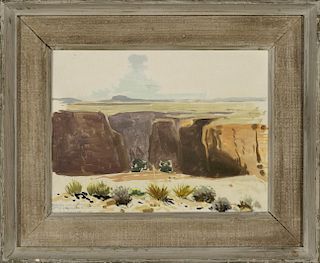 Canyon Walls of the Little Colorado River, Arizona by James Swinnerton (1875-1974)
