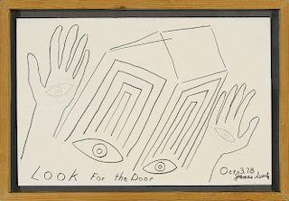 Look for the Door by James Surls (b. 1943)